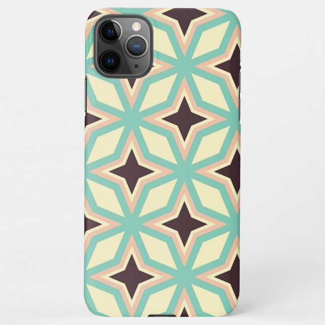 Funda Para iPhone Geometric pattern with alternating dark star shape (Reverso)
