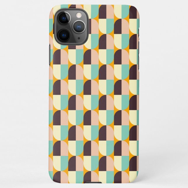 Funda Para iPhone Geometric pattern with overlapping half-circles (Reverso)