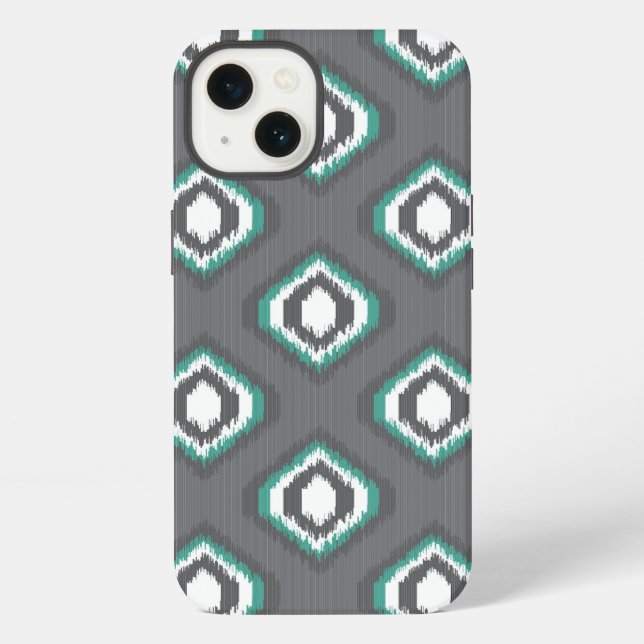 Funda Para iPhone Geometric retro ikat tribal pattern (Reverso )