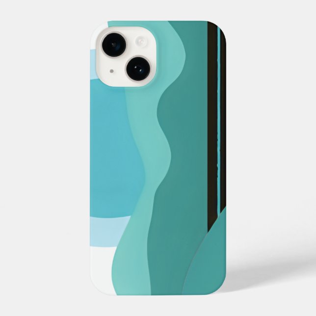 Funda Para iPhone Geometric Sun Mountain Abstract with Tribal Border (Reverso )