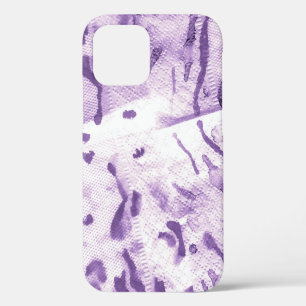 Funda Para iPhone 12 Geométrica Animal Texturado. Cruces de lavanda. L