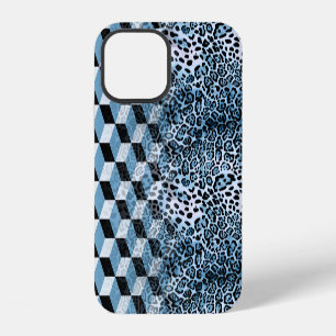 Funda Para iPhone 12 Geométrica Leopard, Diseño de Piel Animal.