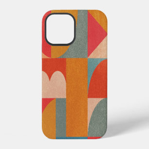 Funda Para iPhone 12 Geométrico Abstracto: Textura de Papel Vintage