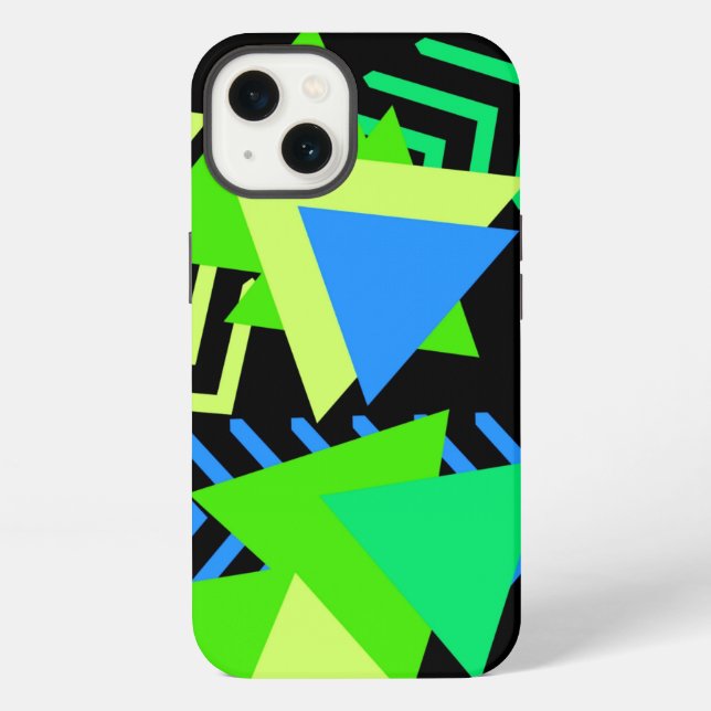 Funda Para iPhone Geométrico del patrón Memphis (Reverso )