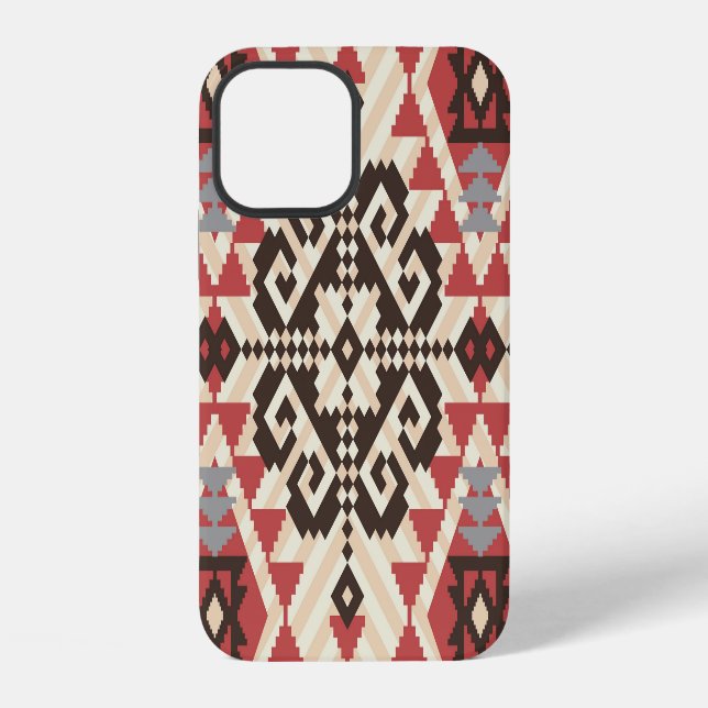 Funda Para iPhone Geométrico Étnico: Resumen sin foco (Reverso )