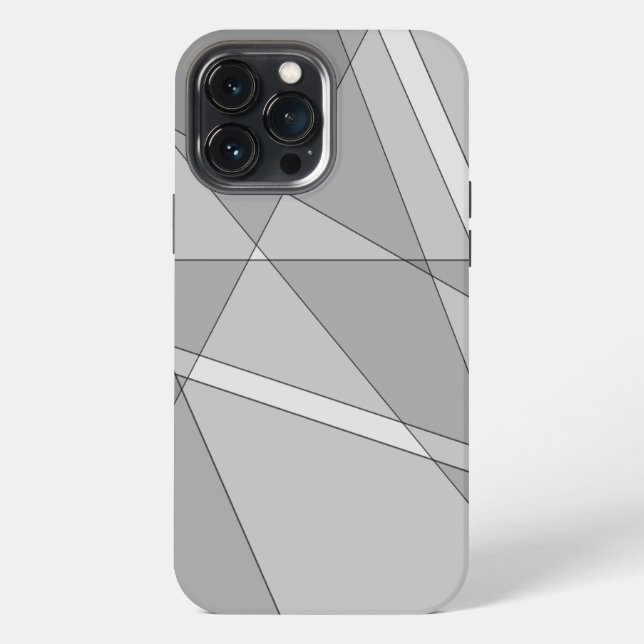 Funda Para iPhone Geométrico gris (Reverso )