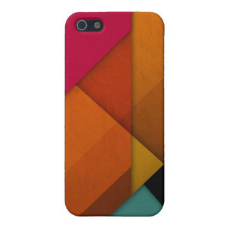 Carcasa Para iPhone 5 geométrico linear del arte retro abstracto