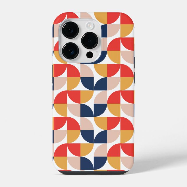 Funda para iPhone Geométrico Simplista 14 Pro (Reverso )