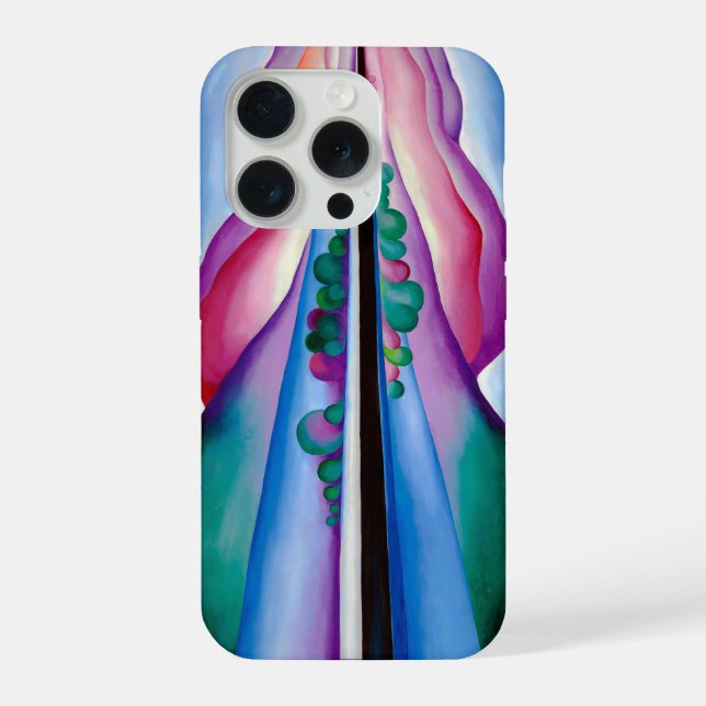Funda Para iPhone Georgia O'Keeffe, Reflejo del lago George (1921) (Reverso )