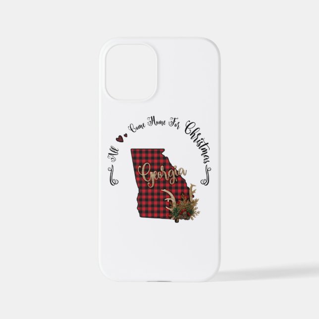 Funda Para iPhone Georgia Plantea Que Todos Vengan A Casa Para Navid (Reverso )
