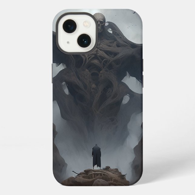 Funda Para iPhone Giant Demon Creature Oscuro Horror (Reverso )