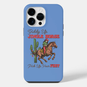 Funda Para iPhone 14 Pro Max Giddy Up Jingle Horse Coge Tus Pies, Cowboy