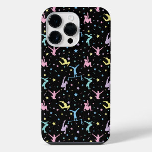 Funda Para iPhone 14 Pro Max Gimnasia para niñas Mujeres gimnastas con estrella
