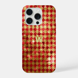 Gingham Rojo y Dorado