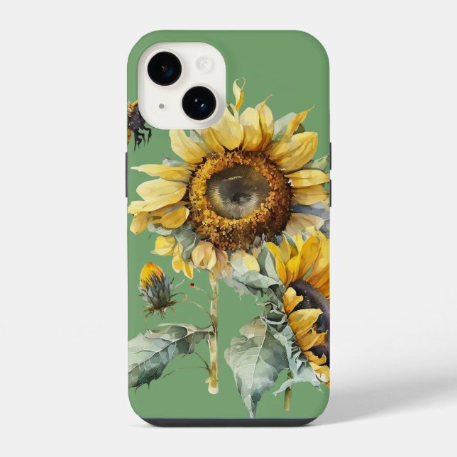 Funda Para iPhone Girasol (Reverso )