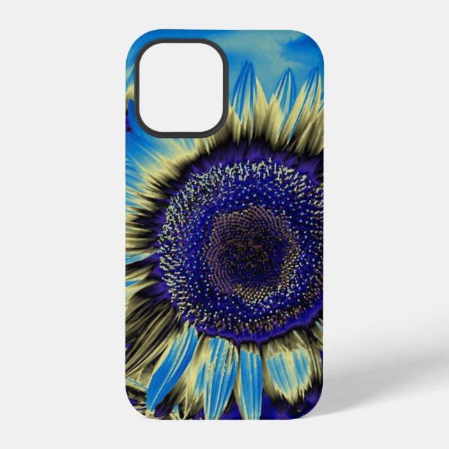 Funda Para iPhone Girasol Azul (Reverso )