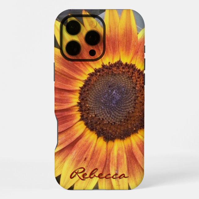 Funda Para iPhone Girasol dorado (Reverso )