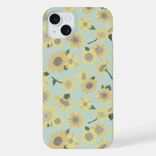 Girasol pintado caprichoso amarillo naranja turque