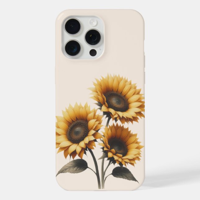 Funda Para iPhone Girasol radiante (Reverso )