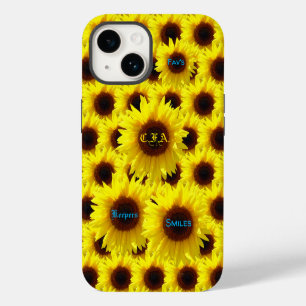 Funda Para iPhone 14 Girasoles Duros