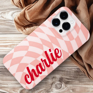 Funda Para iPhone 14 Pro Max Giro de barandilla de barrido retro luz de ondulac