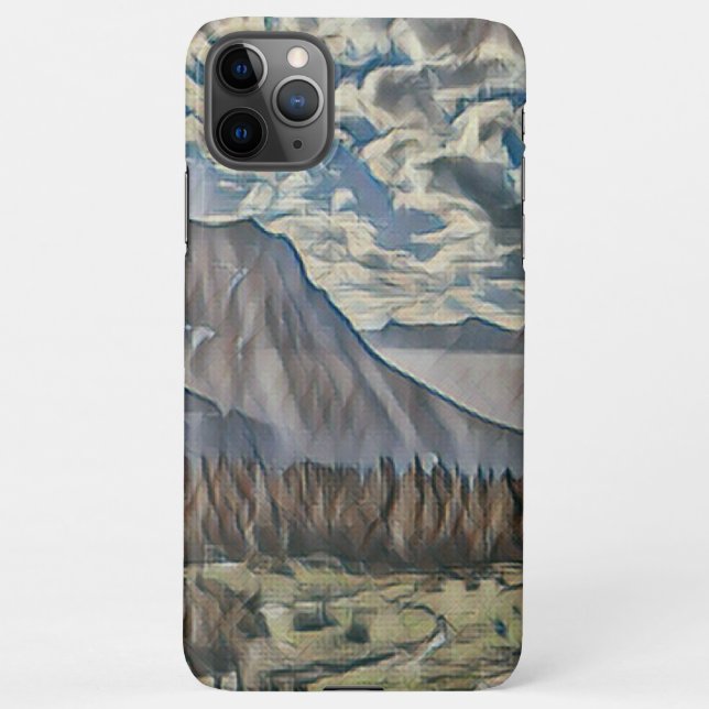 Funda Para iPhone Glancier National Park Art Phone Case (Reverso)
