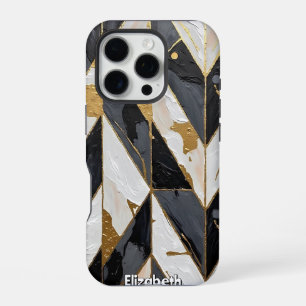 Funda Para iPhone 16 Pro Glimmer fracturado: venas doradas