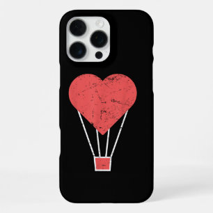 Funda Para iPhone 16 Pro Max Globo de aire caliente Heart Cute