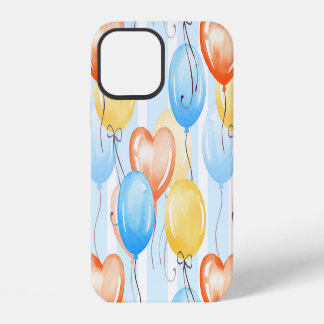 Funda Para iPhone 12 Globos coloridos: acuarela sin costuras.