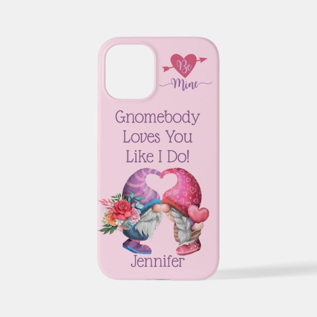 Funda Para iPhone Gnomebody Te Ama Como Yo. Sé Mi Valentín (Reverso )
