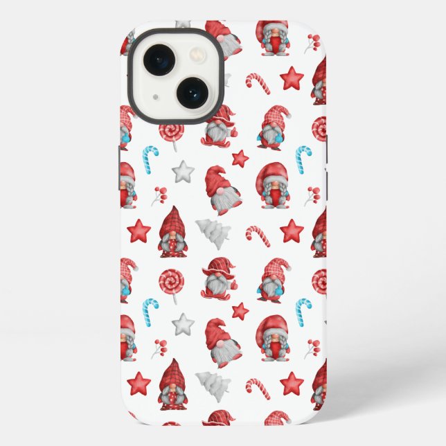 Funda Para iPhone Gnomos de Navidad (Reverso )