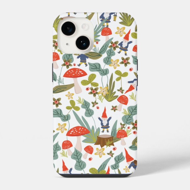 Funda Para iPhone Gnomos del bosque (Reverso )