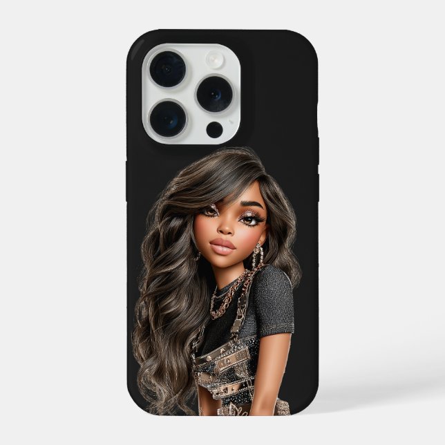 Funda Para iPhone Gold Buckle Editorial Phone Case (Reverso )