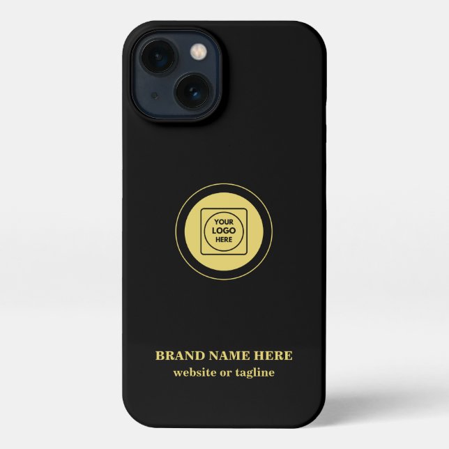 Funda Para iPhone Gold Business Logo Text Professional iphone case (Reverso )