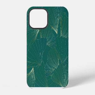 Funda Para iPhone 12 Golden Ginkgo deja el Art Deco