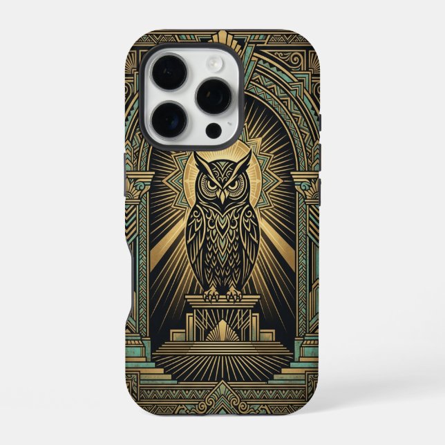 Funda Para iPhone Golden Owl Guardian |  iPhone 16 Pro Case (Reverso )