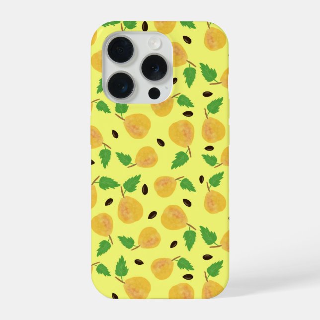 Funda Para iPhone Golden Pears Collection Yellow Bright (Reverso )