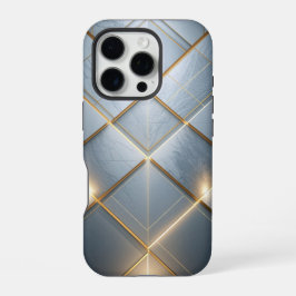 Funda Para iPhone 16 Pro Goldene Geometrie Marmor Luxus Muster
