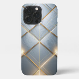 Funda Para iPhone 13 Pro Goldene Geometrie Marmor Luxus Muster