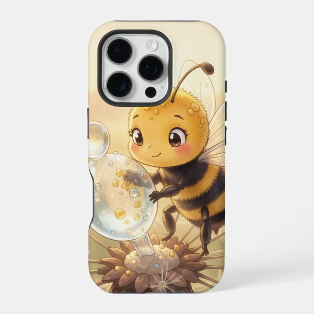 Funda Para iPhone Goldene Hummel im Blütentanz.9 (Reverso )