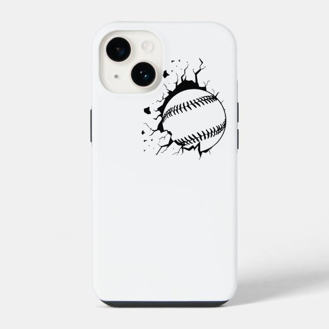 Funda Para iPhone Golpe de béisbol (Reverso )