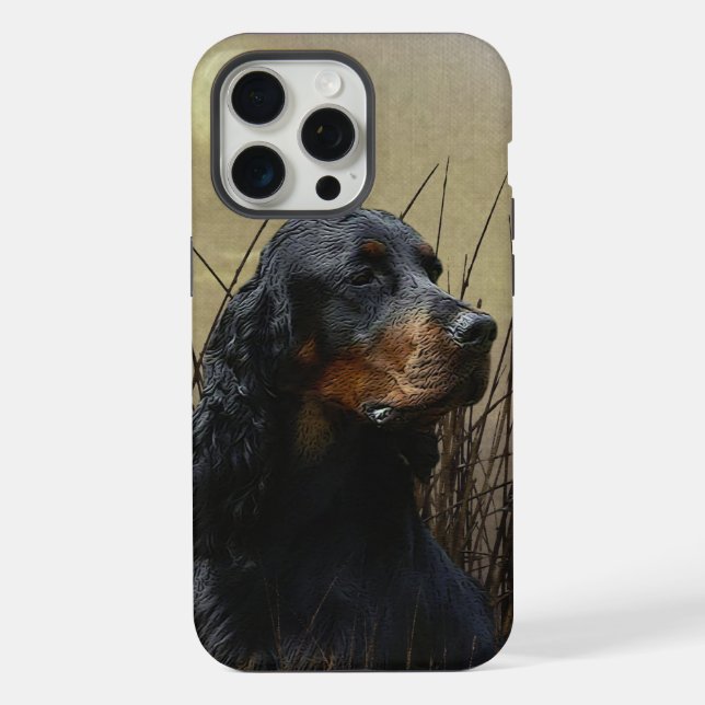 Funda Para iPhone Gordon Setters , Pasión por las Aves , Arte (Reverso )