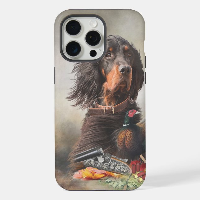 Funda Para iPhone Gordon Setters , Pasión por las Aves , Arte (Reverso )