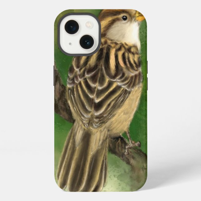 Funda para iPhone Gorrión Hermoso (Reverso )
