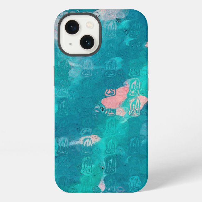 Funda Para iPhone Gotas de lluvia abstracto (Reverso )