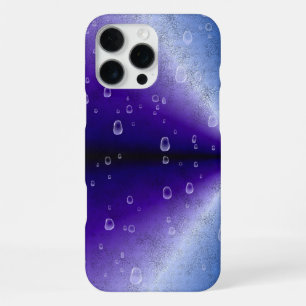 Funda Para iPhone 16 Pro Max Gotas de lluvia en el arcoiris morado
