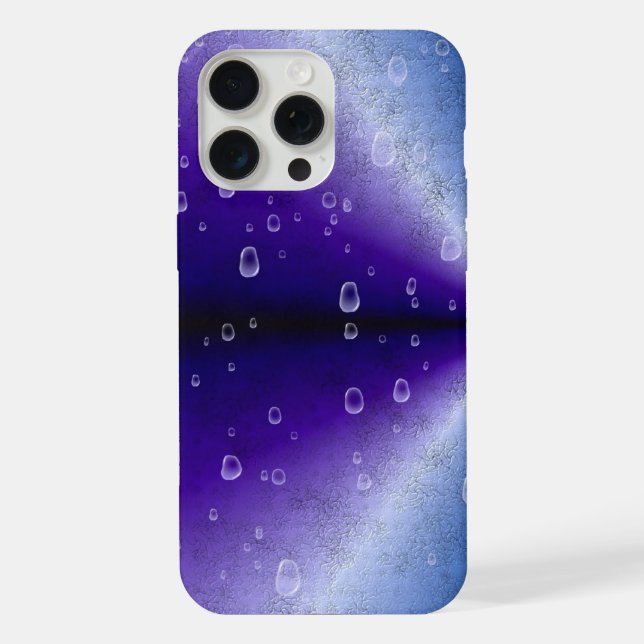 Funda Para iPhone Gotas de lluvia en el arcoiris morado (Reverso )