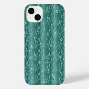 Funda Para iPhone 14 Plus Gotas de lluvia Metalizado verdes