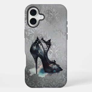 Funda Para iPhone 16 Plus Goth Vogue Grunge   Tacón Alto de Salpicadura de A