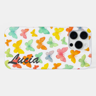 Funda Para iPhone 16 Pro Max Grace en una línea: Silhouette de mariposa